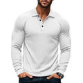 Men's Classic Casual American Lapel Button Long Sleeve