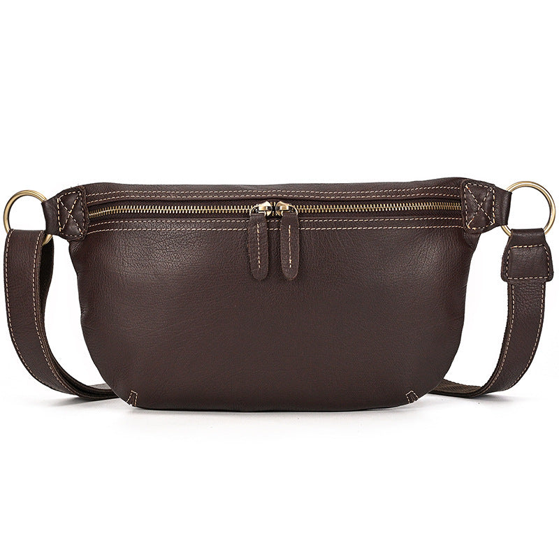 Men's Multi-functional Retro Crazy Horse Leather Belt Bag