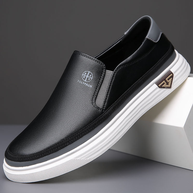 Lazy Slip On Men's Casual Leather Shoes